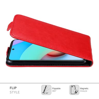 Xiaomi RedMi 10 Flipfodral Skal (Röd)