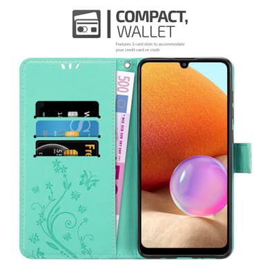 Samsung Galaxy A32 4G Plånboksfodral Skal (Turkos)