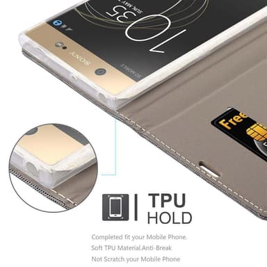 Sony Xperia XA1 ULTRA Plånboksfodral Skal (Grå)