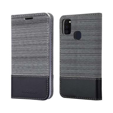 Samsung Galaxy M21 / M30s Plånboksfodral Skal (Grå)