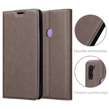 Samsung Galaxy A11 / M11 Skal Fodral Case (Brun)