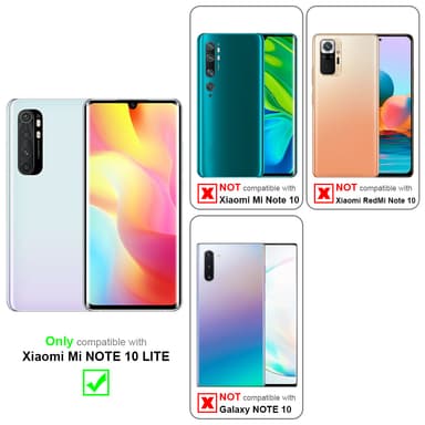 Xiaomi Mi NOTE 10 LITE 3x Skyddsglas Skyddsfilm