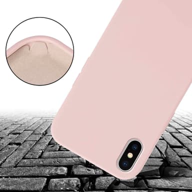 iPhone X / XS Skal Fodral Kedja (Rosa)