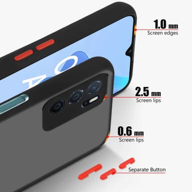 Oppo A16s / A54s Skal Fodral Case (Svart)