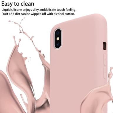 iPhone X / XS Skal Fodral Kedja (Rosa)