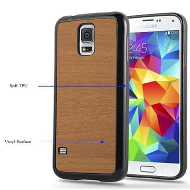 Samsung Galaxy S5 / S5 NEO Skal Fodral Case (Brun)