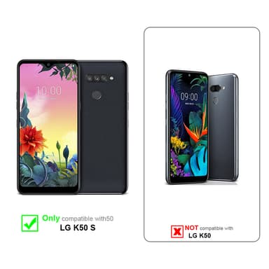 LG K50S Plånboksfodral Skal (Grå)