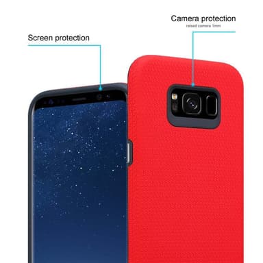 Samsung Galaxy S8 Skal Fodral Case (Röd)
