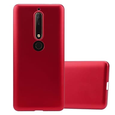 Skal Nokia 6.1 Fodral Case (Röd)