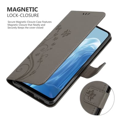 Realme 7 5G Plånboksfodral Skal (Grå)