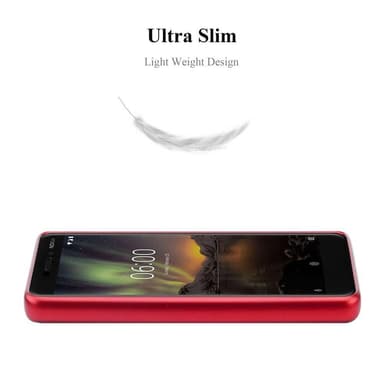 Skal Nokia 6.1 Fodral Case (Röd)