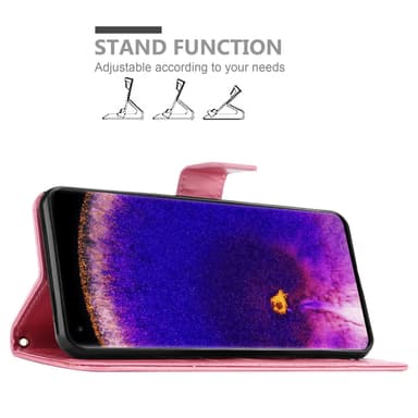 Oppo FIND X5 PRO Plånboksfodral Skal (Rosa)