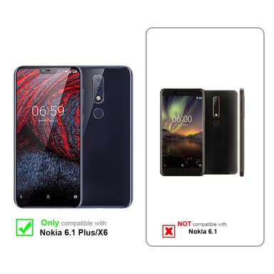 Skal Nokia 6.1 PLUS / X6 Fodral Case (Svart)