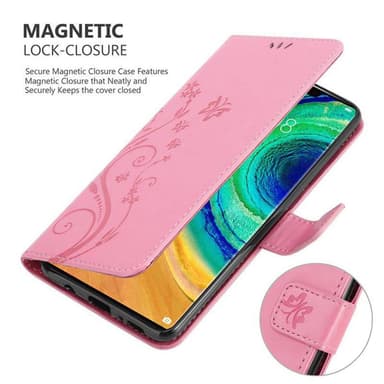 Huawei MATE 30 PRO Plånboksfodral Skal (Rosa)
