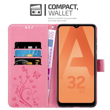 Samsung Galaxy A32 5G Plånboksfodral Skal (Rosa)