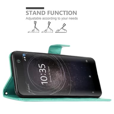 Sony Xperia XA2 Plånboksfodral Skal (Turkos)