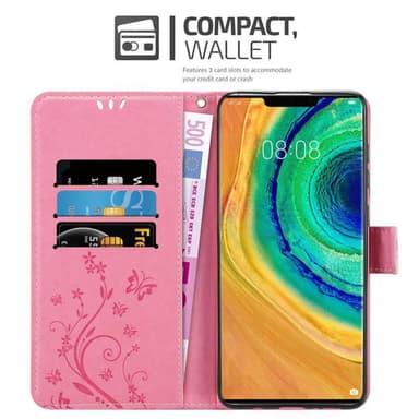 Huawei MATE 30 PRO Plånboksfodral Skal (Rosa)