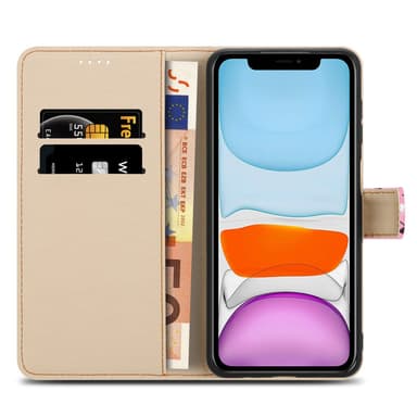 iPhone 11 Plånboksfodral Skal (Rosa)