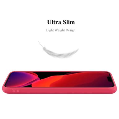 Skal iPhone 12 MINI Fodral Case (Röd)