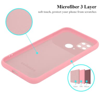 Xiaomi RedMi 10C / POCO C40 Skal Fodral Case (Rosa)