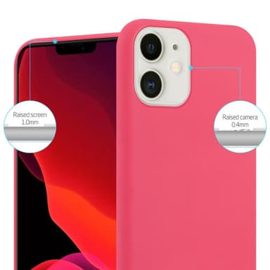 Skal iPhone 12 MINI Fodral Case (Röd)