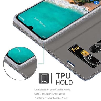Xiaomi Mi CC9 Plånboksfodral Skal (Blå)