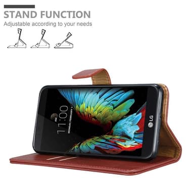 LG K10 2016 Plånboksfodral Skal (Röd)