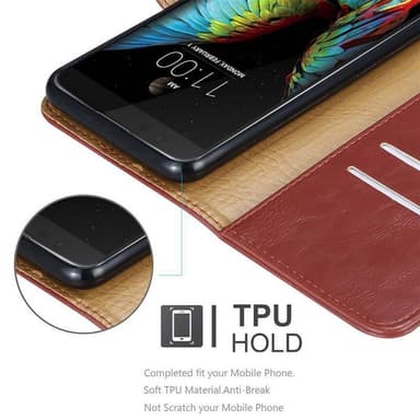 LG K10 2016 Plånboksfodral Skal (Röd)
