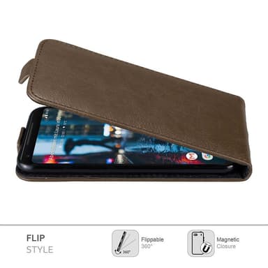 Google PIXEL 2 XL Flipfodral Skal (Brun)