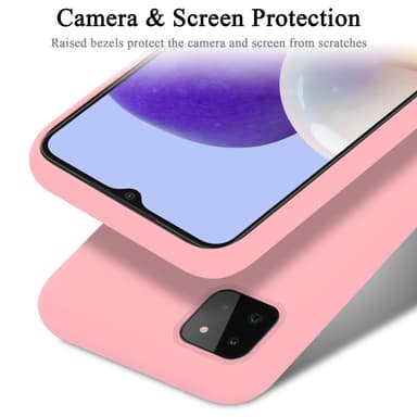Samsung Galaxy A22 5G Skal Fodral Case (Rosa)