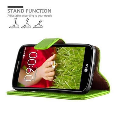 LG G2 MINI Plånboksfodral Skal (Grön)