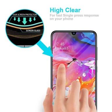 Samsung Galaxy A70 / A70s Skyddsglas Skyddsfilm