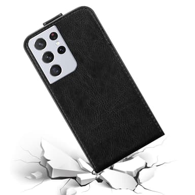 Samsung Galaxy S21 ULTRA Flipfodral Skal (Svart)