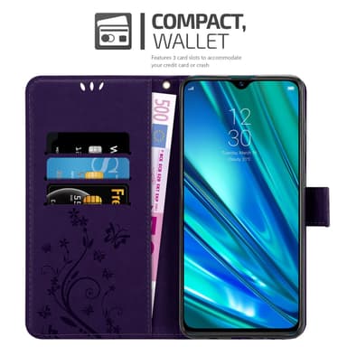 Realme 5 PRO / Realme Q Plånboksfodral Skal (Lila)