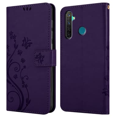 Realme 5 PRO / Realme Q Plånboksfodral Skal (Lila)
