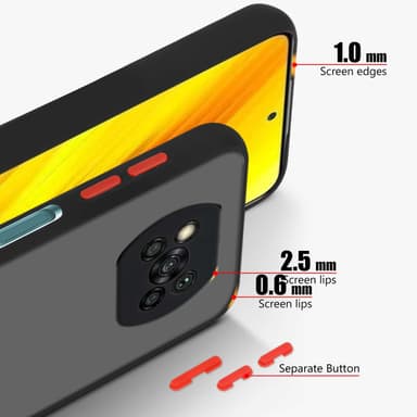Xiaomi POCO X3 NFC Skal Fodral Case (Svart)
