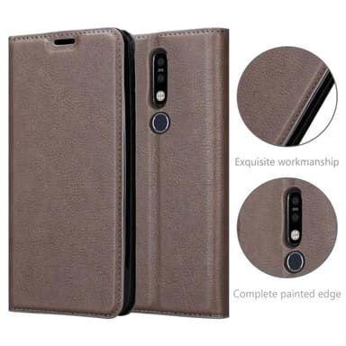 Nokia 8.1 Skal Fodral Case (Brun)