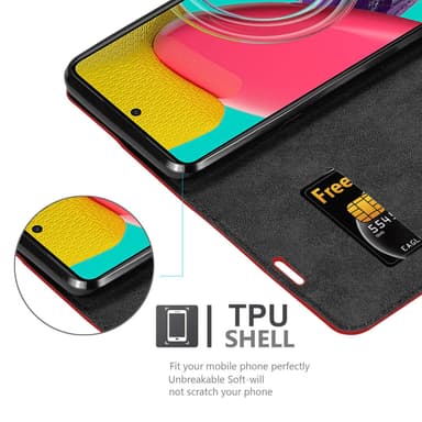 Samsung Galaxy M53 5G Skal Fodral Case (Röd)