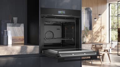 Siemens IQ700 Inbyggnadsugn med mikroHM736G1B1 (svart)