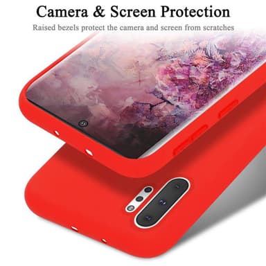 Samsung Galaxy NOTE 10 PLUS Skal Fodral Case (Röd)