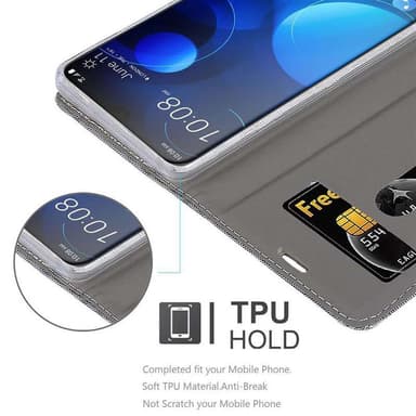 HTC Desire 19 PLUS Plånboksfodral Skal (Grå)