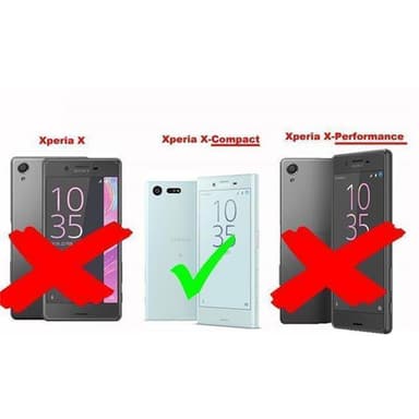 Sony Xperia X COMPACT Skal Fodral Case (Brun)