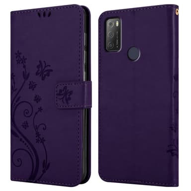 Alcatel 1S 2021 / 3L 2021 Plånboksfodral Skal (Lila)