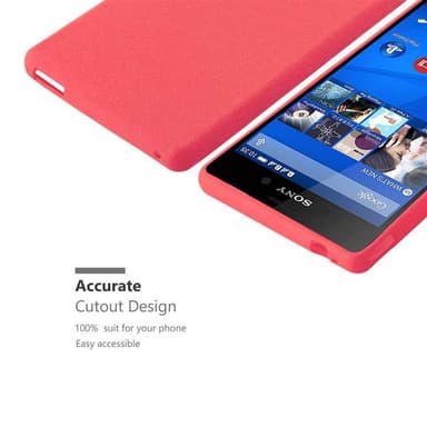 Skal Sony Xperia M4 AQUA Fodral Case (Röd)