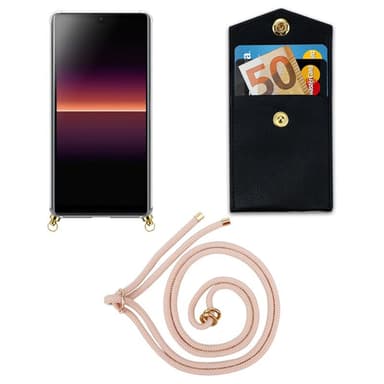 Sony Xperia L4 Skal Fodral Kedja (Rosa)