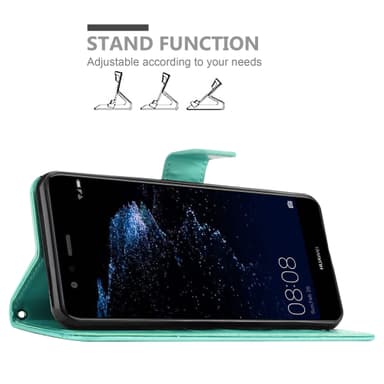 Huawei P10 LITE Plånboksfodral Skal (Turkos)