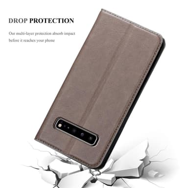 Samsung Galaxy S10 5G Skal Fodral Case (Brun)