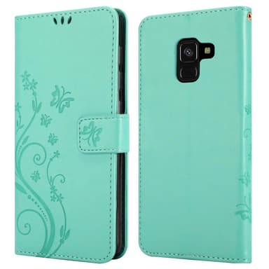 Samsung Galaxy A8 2018 Plånboksfodral Skal (Turkos)