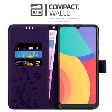 Alcatel 1S 2021 / 3L 2021 Plånboksfodral Skal (Lila)
