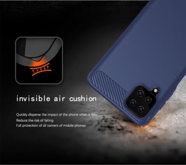 Samsung Galaxy A12 / M12 Skal Fodral Case (Blå)